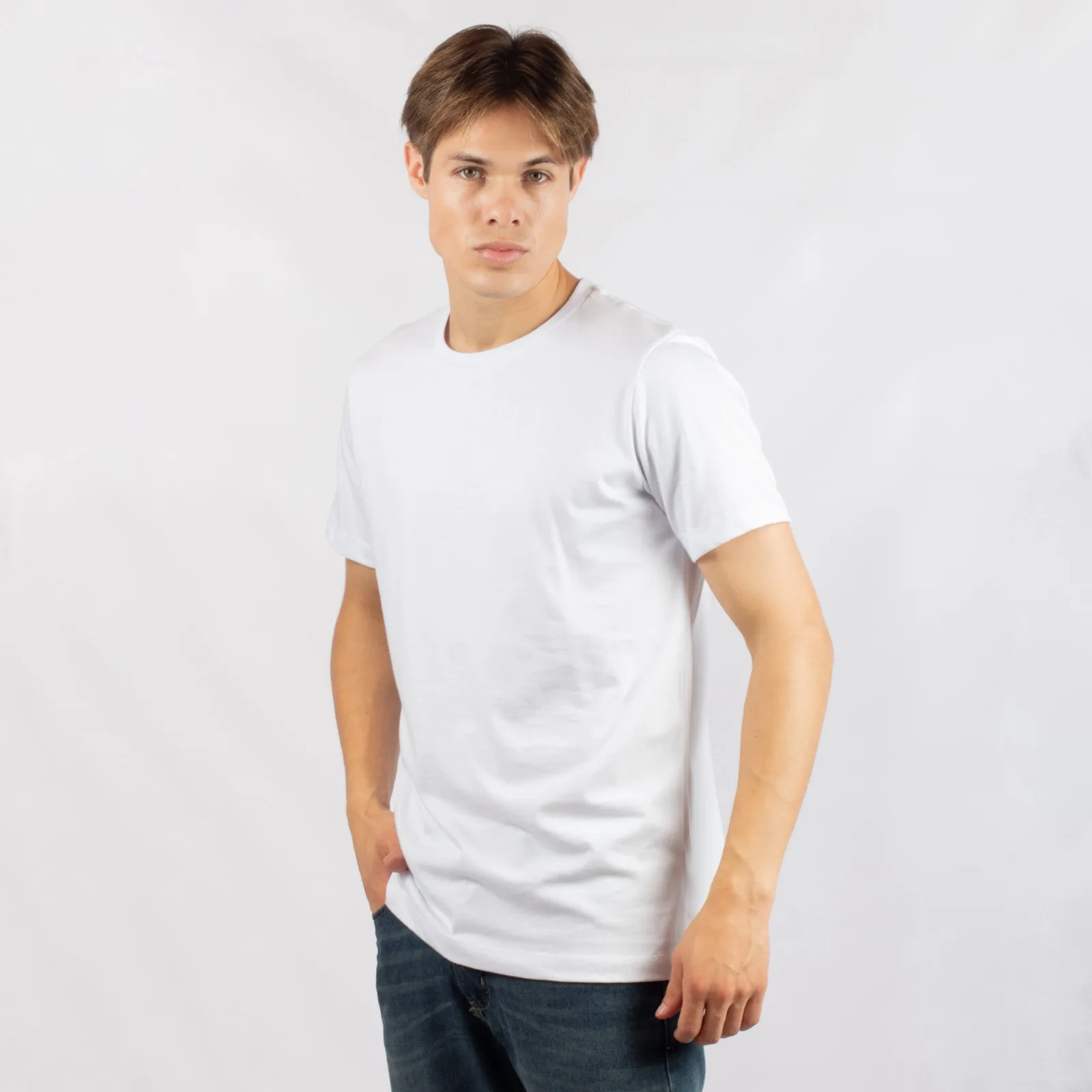 Remera blanca regular - Volsano