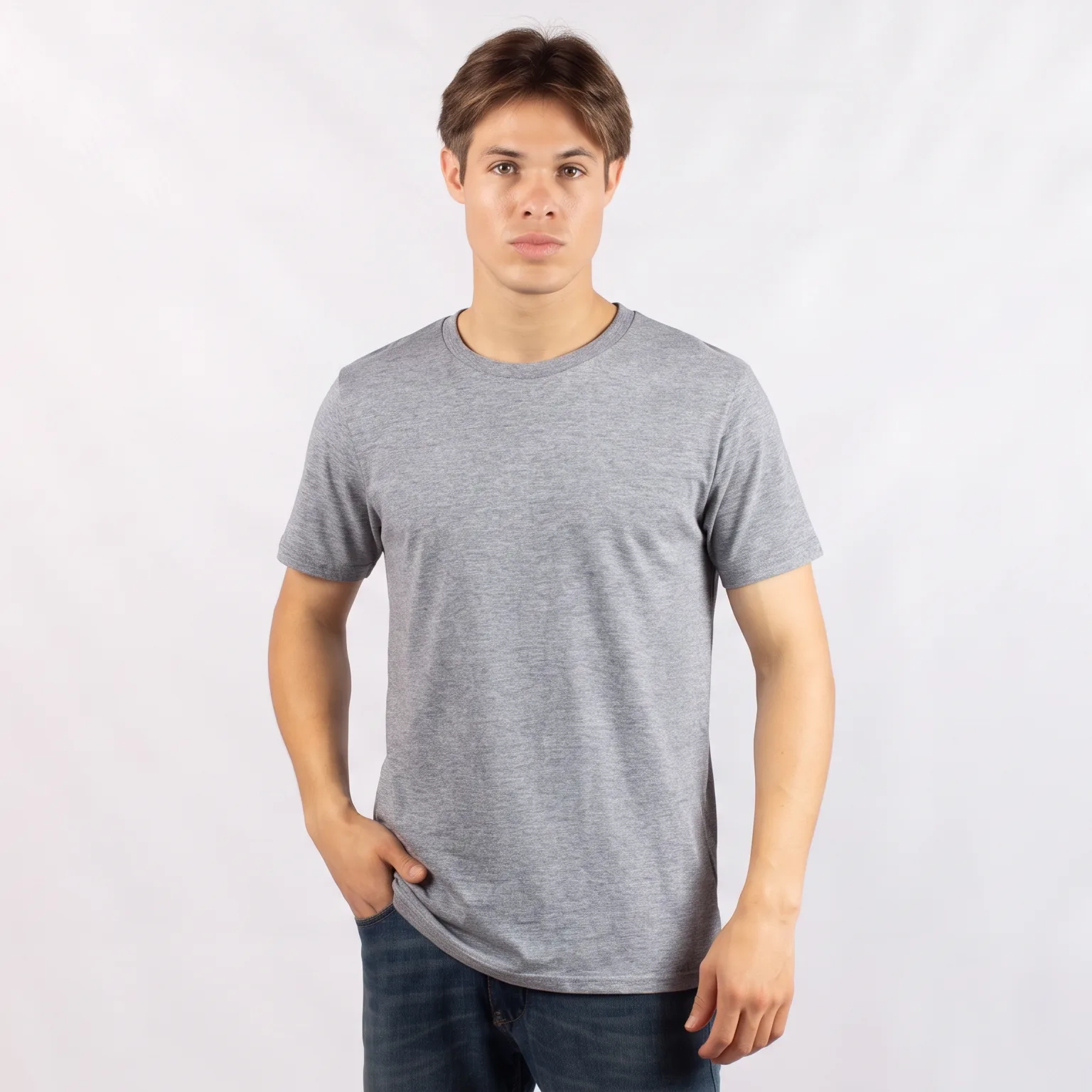 Remera gris regular - Volsano